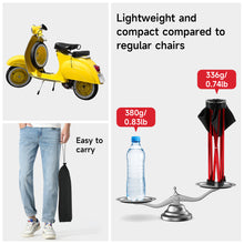 Load image into Gallery viewer, SANLIKE Portable Folding Chair Ultralight Foldable Stool Outdoor Fishing Camping Hiking Travel Beach Garden Picnic MIni Storage