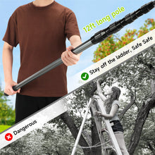 Load image into Gallery viewer, SANLIKE Lightweight Aluminum Fruit Picking Tool, 12-Foot Telescoping Fruit Picking Pole, Easy-to-assemble Twisted Apple Basket