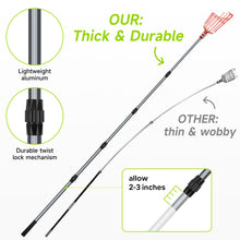 Load image into Gallery viewer, SANLIKE Lightweight Aluminum Fruit Picking Tool, 12-Foot Telescoping Fruit Picking Pole, Easy-to-assemble Twisted Apple Basket