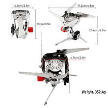 Load image into Gallery viewer, SANLIKE Camping Gas Stove Outdoor Windproof Tourist Burner Portable Folding Ultralight Cooker Equipment Hiking Picnic