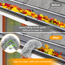 Load image into Gallery viewer, SANLIKE Gutter Cleaning Brush 8.2FT Telescoping Guard Cleaner Extendable Roofing Tool Long Rain Gutter Guard Cleaning Tools for Easy Removing Leaves and Debriswith 2 Brushes