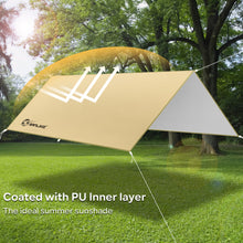 Load image into Gallery viewer, SANLIKE Outdoor Canopy Sunshade Rainproof And Sunscreen 6 Ground Nails And 6 Wind Ropes Portable Tent For Camping And Picnicking