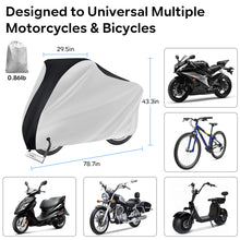 Load image into Gallery viewer, SANLIKE Bicycle Cover Outdoor Waterproof Bicycle Cover Rain, Sun and Windproof with Locking Holes for Mountain E-bike Scooter