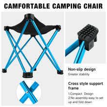 Load image into Gallery viewer, SANLIKE Outdoor ultra-light aluminium alloy folding stool fishing stool multifunctional quadrangular stool small horse tie