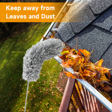 Load image into Gallery viewer, SANLIKE Gutter Cleaning Brush 8.2FT Telescoping Guard Cleaner Extendable Roofing Tool Long Rain Gutter Guard Cleaning Tools for Easy Removing Leaves and Debriswith 2 Brushes