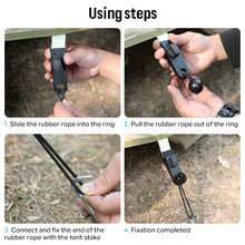 Load image into Gallery viewer, SANLIKE Tarp Clips Heavy Duty Lock Grip 10pcs Tent Clips Clamps with Thumb Screw and Bungee Ball Cords for Fixing Tarps Awnings