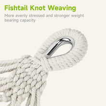 Load image into Gallery viewer, SANLIKE Portable Canvas Double Hammock 2 People Oversized Load Capacity 300kg Canvas Cotton Hammock for Porch, Garden, Backyard