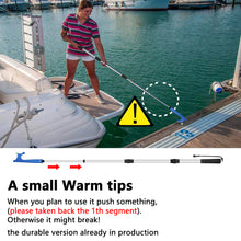Load image into Gallery viewer, SANLIKE 1.4M Boat Hook Telescoping Aluminium Alloy Pole Telescopic Fishing Gaff With Rubber Non-Slip Grip Hook Boat Part