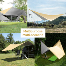 Load image into Gallery viewer, SANLIKE Outdoor Canopy Sunshade Rainproof And Sunscreen 6 Ground Nails And 6 Wind Ropes Portable Tent For Camping And Picnicking