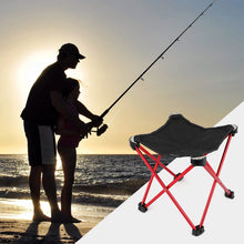 Load image into Gallery viewer, SANLIKE Portable Folding Chair Ultralight Foldable Stool Outdoor Fishing Camping Hiking Travel Beach Garden Picnic MIni Storage