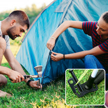 Load image into Gallery viewer, SANLIKE Tent Nail and Rope Set 8pcs Heavy Duty Forged Steel Tent Stakes Storage Pouch Kinds of Ground Outdoor Camping Tool