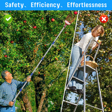 Load image into Gallery viewer, SANLIKE Basket Fruit Picker Head Stainless Steel Pole Multifunctional Convenient Fruit Picking Tool Catcher Apple Peach Picking