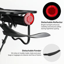 Load image into Gallery viewer, SANLIKE Aluminum Rear Bike Rack Bicycle Cargo Rack with Fenders Universal Adjustable Bicycle Luggage Travel Carrier Stand