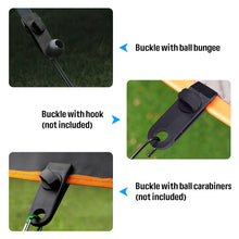 Load image into Gallery viewer, SANLIKE Tarp Clips Heavy Duty Lock Grip 10pcs Tent Clips Clamps with Thumb Screw and Bungee Ball Cords for Fixing Tarps Awnings