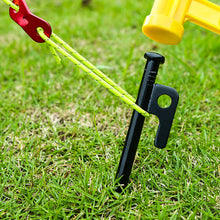 Load image into Gallery viewer, SANLIKE Tent Nail and Rope Set 8pcs Heavy Duty Forged Steel Tent Stakes Storage Pouch Kinds of Ground Outdoor Camping Tool