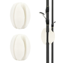 Load image into Gallery viewer, SANLIKE 6pcs White Fishing Rod Fixed Ball Silica Gel Protection Anti-Collision Rod Stopper Retractor Fishing Tool Accessories