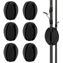 Load image into Gallery viewer, SANLIKE 6pcs Fishing Rod Fixed Ball Silica Gel Protection Anti-Collision Rod Stopper Retractor Fishing Tool Accessories