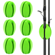 Load image into Gallery viewer, SANLIKE 6pcs Fishing Rod Fixed Ball Silica Gel Protection Anti-Collision Rod Stopper Retractor Fishing Tool Accessories