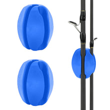 Load image into Gallery viewer, SANLIKE 2pcs Fishing Rod Fixed Ball Silica Gel Protection Anti-Collision Rod Stopper Retractor Fishing Tool Accessories