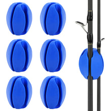 Load image into Gallery viewer, SANLIKE 6pcs Fishing Rod Fixed Ball Silica Gel Protection Anti-Collision Rod Stopper Retractor Fishing Tool Accessories