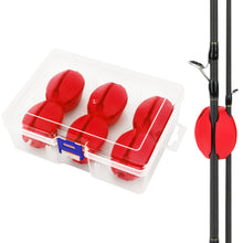 Load image into Gallery viewer, SANLIKE 6pcs Fishing Rod Fixed Ball Silica Gel Protection Anti-Collision Rod Stopper Retractor Fishing Tool Accessories