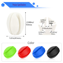 Load image into Gallery viewer, SANLIKE 6pcs White Fishing Rod Fixed Ball Silica Gel Protection Anti-Collision Rod Stopper Retractor Fishing Tool Accessories