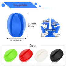 Load image into Gallery viewer, SANLIKE 2pcs Fishing Rod Fixed Ball Silica Gel Protection Anti-Collision Rod Stopper Retractor Fishing Tool Accessories
