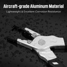 Load image into Gallery viewer, SANLIKE Fishing Pliers Saltwater with 50PCS Fishing Split Rings Aluminum Fishing Hook Remover scissors Fishing Tool Accessories