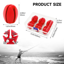 Load image into Gallery viewer, SANLIKE 6pcs Fishing Rod Fixed Ball Silica Gel Protection Anti-Collision Rod Stopper Retractor Fishing Tool Accessories