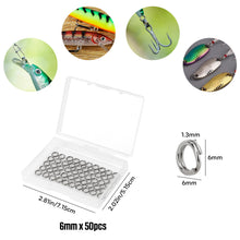 Load image into Gallery viewer, SANLIKE Fishing Pliers Saltwater with 50PCS Fishing Split Rings Aluminum Fishing Hook Remover scissors Fishing Tool Accessories