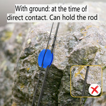 Load image into Gallery viewer, SANLIKE 2pcs Fishing Rod Fixed Ball Silica Gel Protection Anti-Collision Rod Stopper Retractor Fishing Tool Accessories