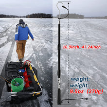 Load image into Gallery viewer, SANLIKE Telescopic Fishing Gaff with Stainless Fish Spear Hook Gripper No Slip Ruber Handle Outdoor Fishing Tackle Accessory