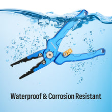 Load image into Gallery viewer, SANLIKE Aluminum Alloy Fishing Pliers Multifunctional Fishing Grip Clip Line Scissors Cutter Hooks Remover Fishing Tools