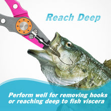 Load image into Gallery viewer, SANLIKE Aluminum Alloy Multifunctional Portable Fishing Pliers Fishing Line Cutter Remove Hooks Cotter Ring Pliers Fishing Tools