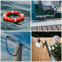 Load image into Gallery viewer, SANLIKE 2M Boat Hook Shrink Length 78CM Aluminium Alloy Boat Fork Pole Telescopic Fishing Gaff Hook Boat Accessories