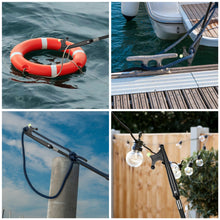 Load image into Gallery viewer, SANLIKE 3.6M Telescopic Boat Hook Floating Durable Rust-Resistant with Luminous Bead Push Pole Boats Accessory