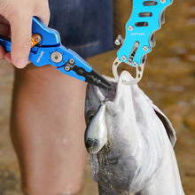 Load image into Gallery viewer, SANLIKE Fishing Pliers Grip Clip Set Line Cutter Multifunctional Aluminum Alloy Fishing Lip Gripper Hook Remover Tackle Tool