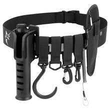 Load image into Gallery viewer, SANLIKE Fishing Rod Belt with 4 Plastic Hanger Buckles plus Lua Pliers Pouch plus Fishing Rod Cylinder Portable Fishing Rod Hold
