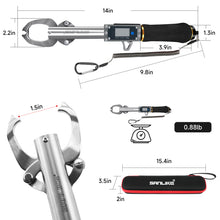 Load image into Gallery viewer, SANKILE Fish Lip Grip Controller With Digital Weighing Scale Stainless Red Fishing Gripper Grabber Clip Fishing Tool Accessories