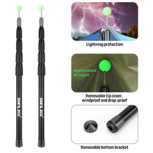 Load image into Gallery viewer, SANLIKE 2 pcs telescopic tent poles adjustable tent support poles fibreglass outdoor camping accessories for hiking tents