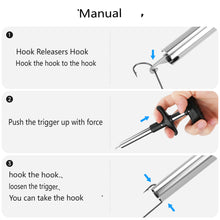 Load image into Gallery viewer, SANLIKE 2Pcs Fishing Hook Remover Tools Stainless Steel Fish Hook Unhooker Safety Extractor Fishing Tools Accessories