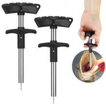 Load image into Gallery viewer, SANLIKE 2Pcs Fishing Hook Remover Tools Stainless Steel Fish Hook Unhooker Safety Extractor Fishing Tools Accessories