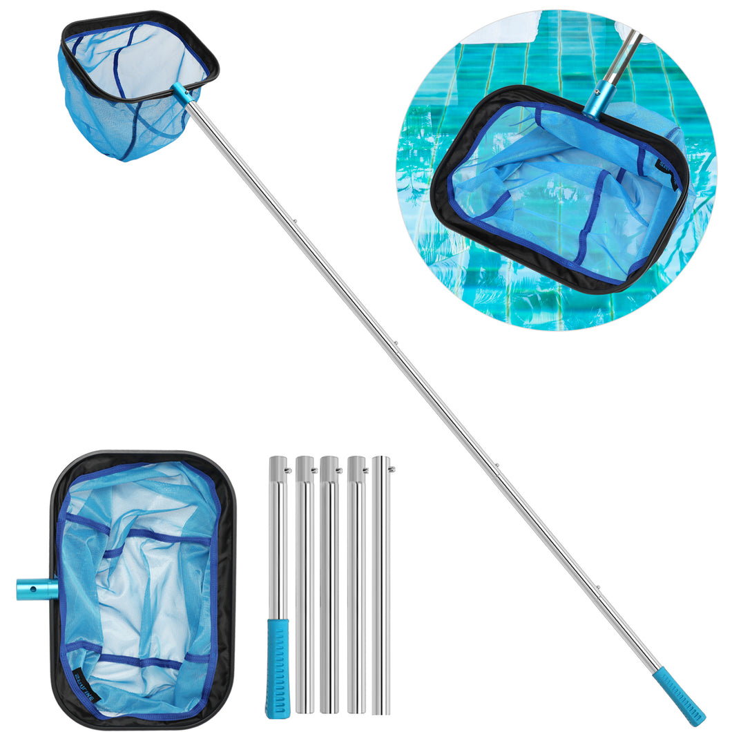 SANLIKE Pool Cleaning Net Skimmer Multifunctional Outdoor Fine Mesh Professional Telescopic Pole Swimming Cleaning Tool