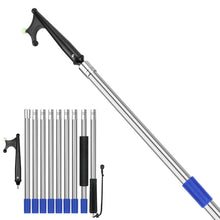 Load image into Gallery viewer, SANLIKE Boat Hooks for Docking 12FT Extension Pole Hook 9-Sections Adjustable Boat Pole Marine Dock Stick Pontoon Boat Hook Pole