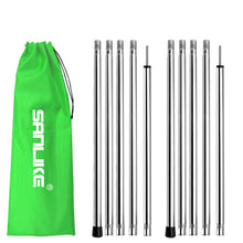 Load image into Gallery viewer, SANLIKE 2 Sets Adjustable Tent Poles Tarpaulin Pole Awning Pole Support Outdoor Camping Accessories Steel Pole Camping Tools
