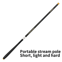 Load image into Gallery viewer, SANLIKE Ultralight soft tuned stiff hand rod Short section stream fishing rod Telescopic carbon fibre fishing rod