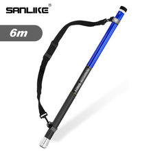 Load image into Gallery viewer, SANLIKE 5m 6m Blue Black Folding Telescopic Fibreglass Freshwater Saltwater Fishing Landing Net Rod Portable Fishing Tools