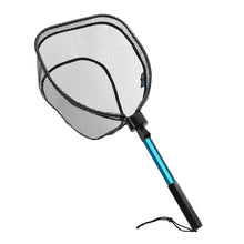 Load image into Gallery viewer, SANLIKE Folding Fishing Landing Net Telescopic Rubber Coating Nylon Handle Mesh for Carp Fishing Tackle Catching Releasing