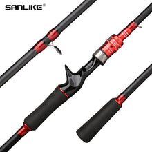 Load image into Gallery viewer, SANLIKE 1.6m / 1.8m Spinning Fishing RodsDrop Reel Fishing RodsCarbon Fibre Portable Telescopic RodsCasting Bait Fishing Tools