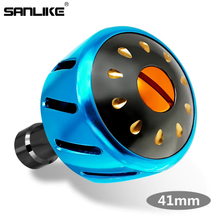 Load image into Gallery viewer, SANLIKE Blue Aircraft Aluminium Swivel Fishing Reel Handle Knob for Shimano A and Daiwa S Reel Handle Fishing Tools